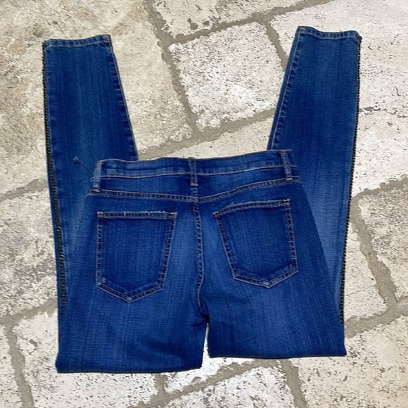 Current/Elliot Ankle Skinny Jeans lined with chain Distressed Sample New Size 27 - Picture 3 of 8